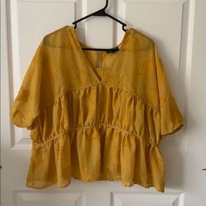 Yellow/mustard top